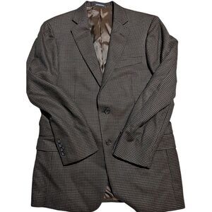 Hart Schaffner Marx Houndstooth Blazer Sport Coat Professional Business Wear 40R